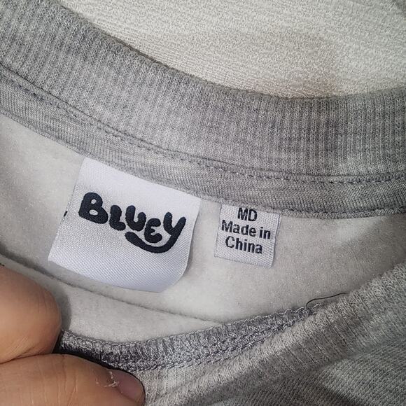 Bluey and pretzel gray sweatshirt women's medium - Picture 3 of 7